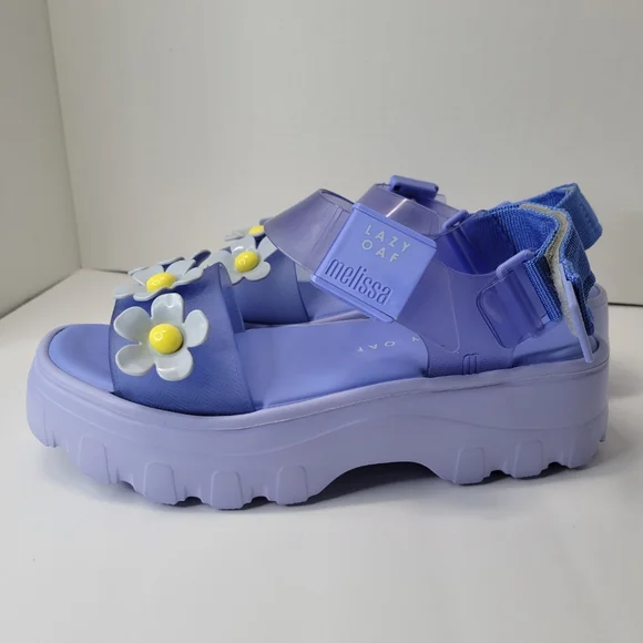 Lazy Oaf x Melissa Blue Kick Off Sandals - Picture 6 of 13
